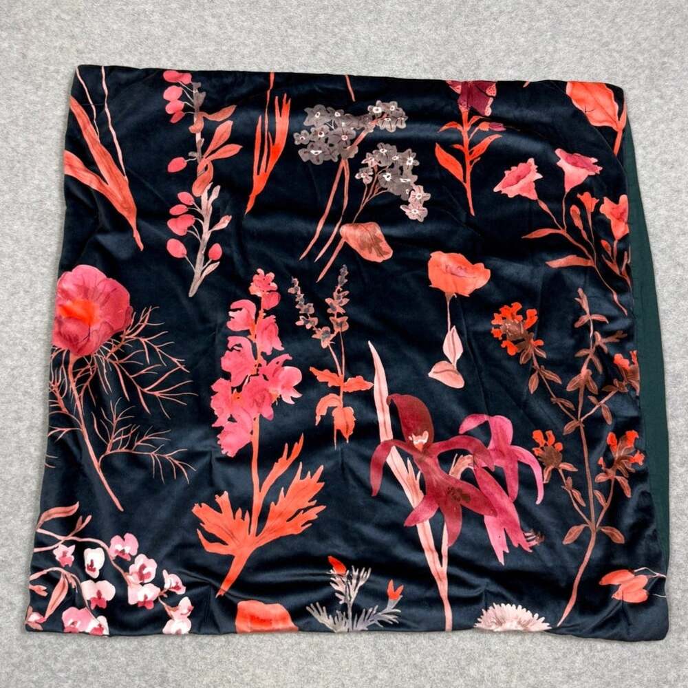 Anthropologie Layne Velvet Euro Sham square